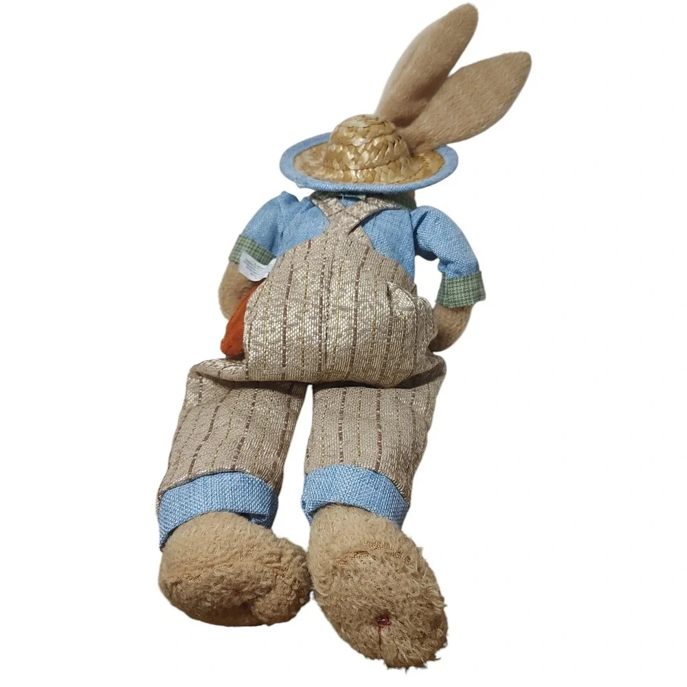 Burton and Burton‎ Plush Easter Bunny Clothing Carrot Hat Sitting Seventeen Inch